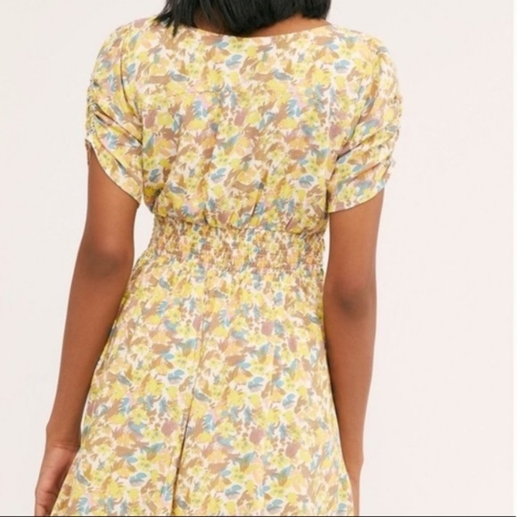 Free People Forget Me Not Mini Smocked Dress NWT - Picture 6 of 16